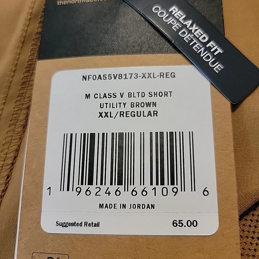 NWT The North Face Mens Utility Brown Cargo Shorts Belted Size XXL‎